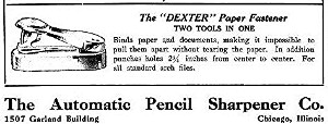 1920 Dexter Paper Fastener APSCO OM.jpg (19643 bytes)